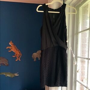 Elegant Black Lace Dress size S
